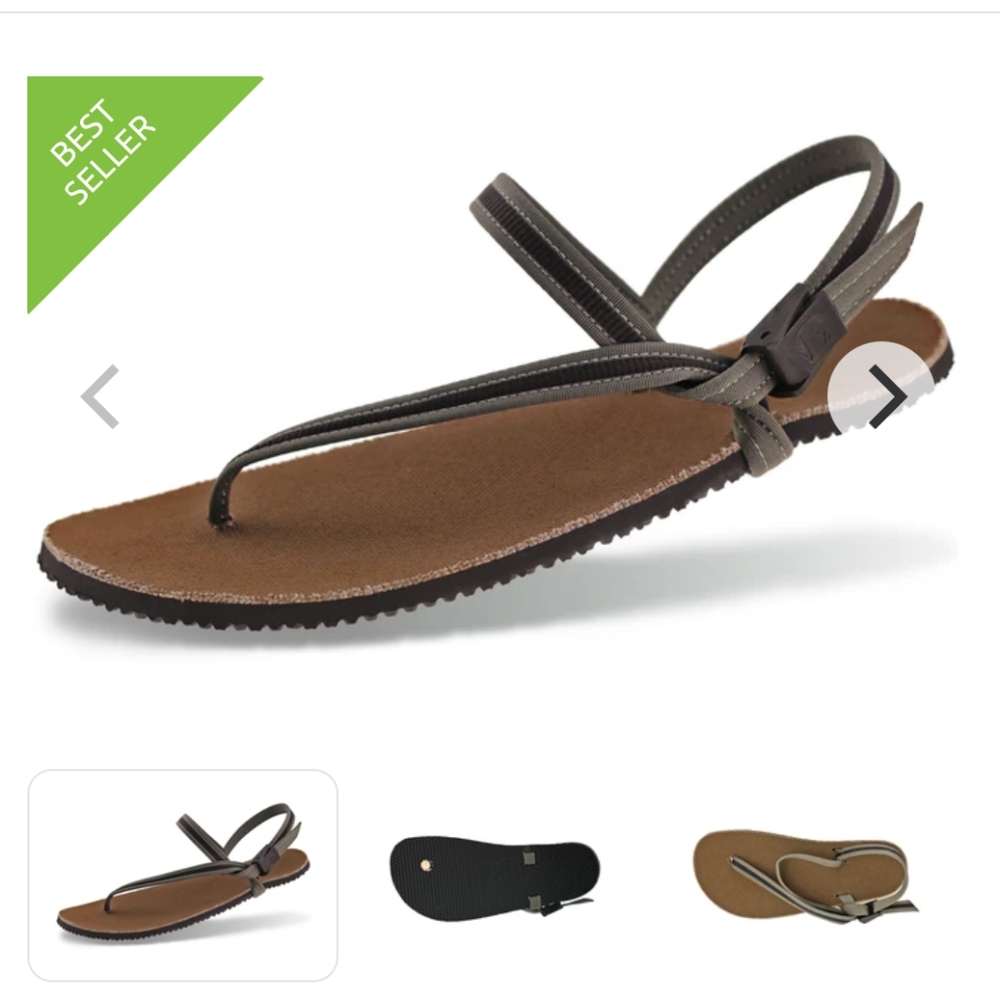 Brown and Black Sandals
